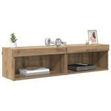 Set mobile TV con LED 2 pcs Rovere artigianale 60 x 30 x 30 cm