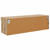 Mobile TV da parete 100 x 30 x 30 cm Rovere artigianale