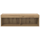 Mobile TV da parete 100 x 30 x 30 cm Rovere artigianale