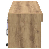 Mobile TV da parete 100 x 30 x 30 cm Rovere artigianale
