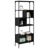 Libreria Rovere Nero 76 x 33 x 188,5 cm Legno truciolato