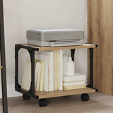 Supporto per Stampante Rovere artigianale 41 x 28 x 33.5 cm