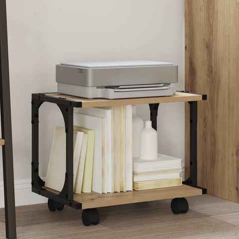Supporto per Stampante Rovere artigianale 41 x 28 x 33.5 cm