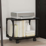 Supporto per Stampante Rovere Nero 41 x 28 x 33.5 cm