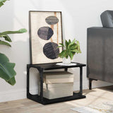 Supporto per Stampante Rovere Nero 41 x 28 x 33.5 cm