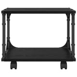 Supporto per Stampante Rovere Nero 41 x 28 x 33.5 cm