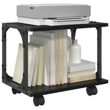 Supporto per Stampante Rovere Nero 41 x 28 x 33.5 cm