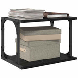 Supporto per Stampante Rovere Nero 41 x 28 x 33.5 cm