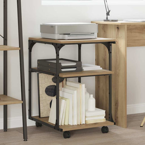 Supporto per Stampante Rovere artigianale 43 x 48 x 64 cm