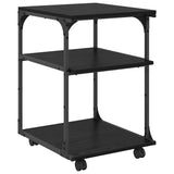 Supporto per Stampante Rovere Nero 43 x 48 x 64 cm