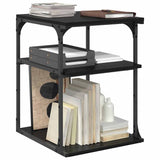 Supporto per Stampante Rovere Nero 43 x 48 x 64 cm