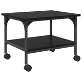 Supporto per Stampante Rovere Nero 50 x 40 x 38 cm