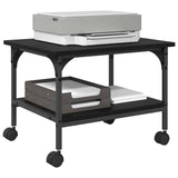 Supporto per Stampante Rovere Nero 50 x 40 x 38 cm