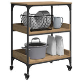 Carrello da Cucina Rovere artigianale 60 x 41 x 80.5 cm