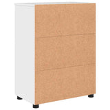 Mobile da Bagno con archiviazione Bianco Lucido 60 x 35 x 80 cm