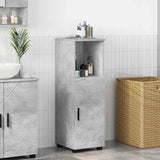 Mobile da Bagno con porta Grigio cemento 30 x 35 x 95 cm