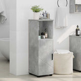 Mobile da Bagno con porta Grigio cemento 30 x 35 x 95 cm
