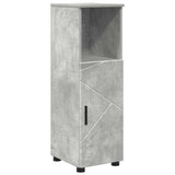 Mobile da Bagno con porta Grigio cemento 30 x 35 x 95 cm