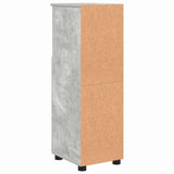 Mobile da Bagno con porta Grigio cemento 30 x 35 x 95 cm