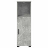 Mobile da Bagno con porta Grigio cemento 30 x 35 x 95 cm
