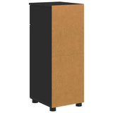 Mobile da Bagno con cassetto con porta Nero 30 x 35 x 80 cm
