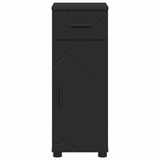 Mobile da Bagno con cassetto con porta Nero 30 x 35 x 80 cm