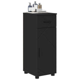 Mobile da Bagno con cassetto con porta Nero 30 x 35 x 80 cm
