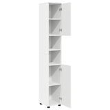 Mobile da Bagno con archiviazione Bianco 30 x 35 x 192 cm