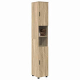 Mobile da Bagno con porta Rovere Sonoma 30 x 35 x 192 cm