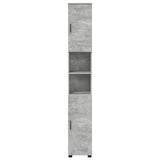 Mobile da Bagno con porta Grigio cemento 30 x 35 x 192 cm