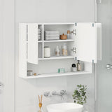 Mobiletto per specchio Bianco 80 x 17 x 55 cm Legno truciolato