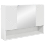 Mobiletto per specchio Bianco 80 x 17 x 55 cm Legno truciolato