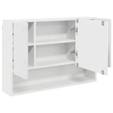 Mobiletto per specchio Bianco 80 x 17 x 55 cm Legno truciolato