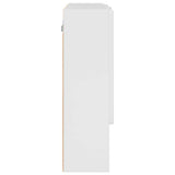 Mobiletto per specchio con porta Bianco Lucido 80 x 17 x 55 cm