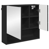 Mobiletto per specchio Nero 59 x 17 x 55 cm Legno truciolato