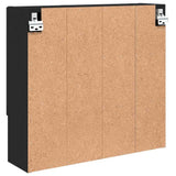Mobiletto per specchio Nero 59 x 17 x 55 cm Legno truciolato