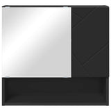 Mobiletto per specchio Nero 59 x 17 x 55 cm Legno truciolato