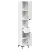Mobile da Bagno con cassetto Bianco 31,5 x 33 x 190 cm
