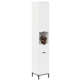 Mobile da Bagno con cassetto Bianco 31,5 x 33 x 190 cm