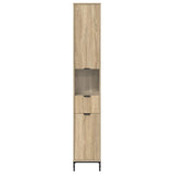 Mobile da Bagno con cassetto Rovere Sonoma 31,5 x 33 x 190 cm