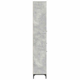 Mobile da Bagno con cassetto Grigio cemento 31,5 x 33 x 190 cm