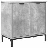 Armadio per Lavabo da Bagno Grigio cemento 60,5 x 33,5 x 61 cm