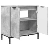 Armadio per Lavabo da Bagno Grigio cemento 60,5 x 33,5 x 61 cm