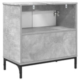 Armadio per Lavabo da Bagno Grigio cemento 60,5 x 33,5 x 61 cm