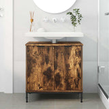 Armadio per Lavabo da Bagno Rovere fumé 60,5 x 33,5 x 61 cm