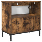 Armadio per Lavabo da Bagno Rovere fumé 60,5 x 33,5 x 61 cm