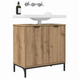 Armadio per Lavabo da Bagno con porta Rovere artigianale