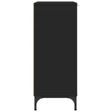 Credenza Nero 69,5 x 33 x 82 cm Legno truciolato