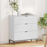 Credenza Bianco Lucido 79,5 x 33 x 82 cm Legno truciolato