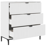 Credenza Bianco Lucido 79,5 x 33 x 82 cm Legno truciolato